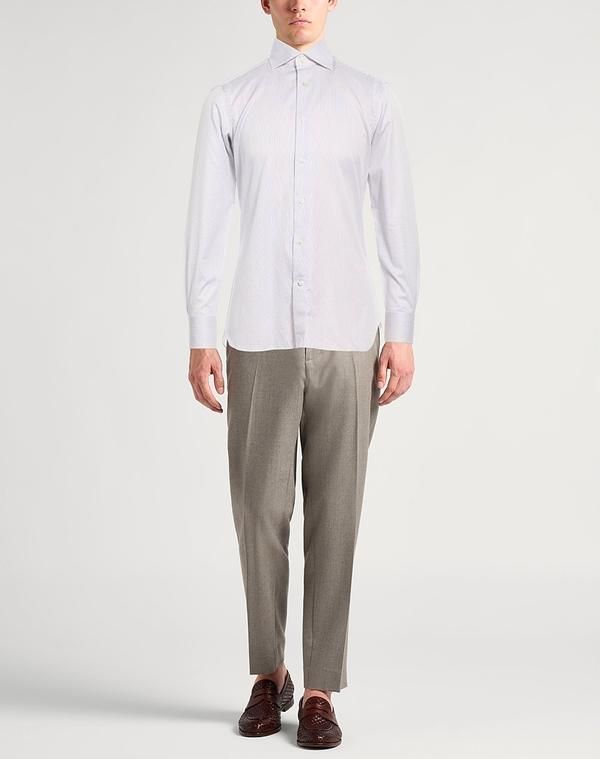 ゼニア Zegna リネン100% バンドカラーシャツ 白シャツ トルコ製　XL ゼニア メンズ トップス シャツ ZEGNA White ホワイト-ジャパン公式