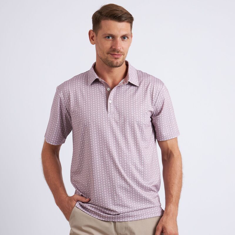 スワニーズ メンズ トップス ポロシャツ Swannies Menseashell Golf Polo Mauve
