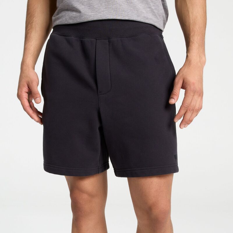ヴァースト メンズ アウター パーカー・スウェット フリース VRST Mens Washed Fleece Short Pure Black ブラック