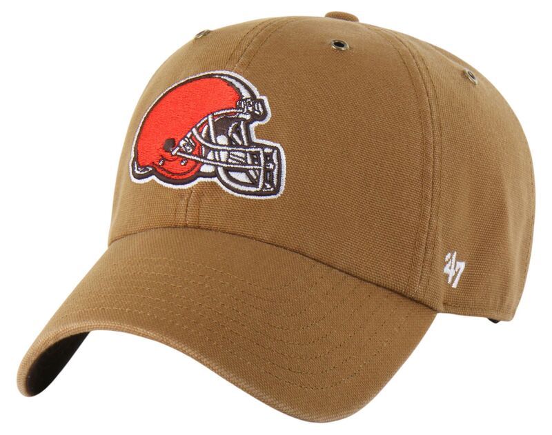 カーハート メンズ アクセサリー 帽子 Carhartt x 47 Carhartt x 47 Adult Cleveland Brown Dyeds Clean Up Brown Dyed Adju