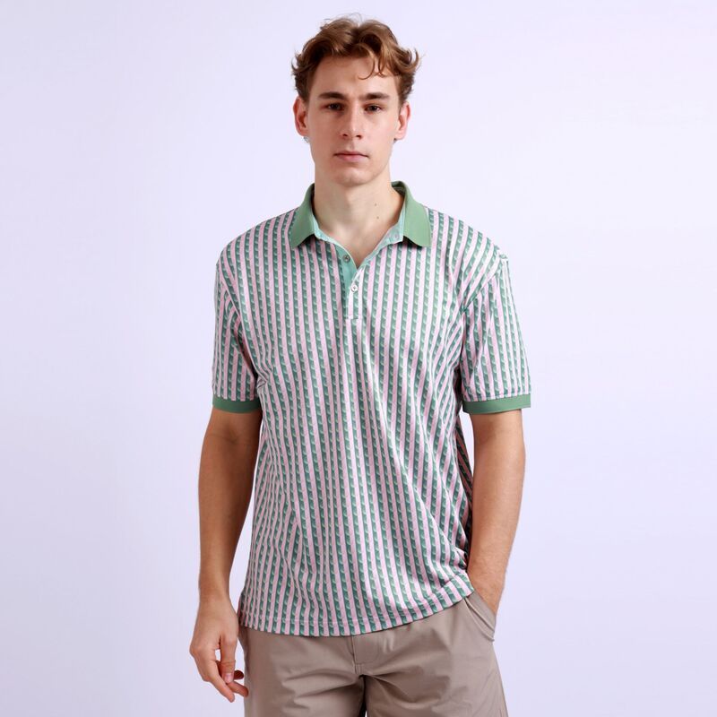 スワニーズ メンズ トップス ポロシャツ Swannies Mens Greens Golf Polo Basil