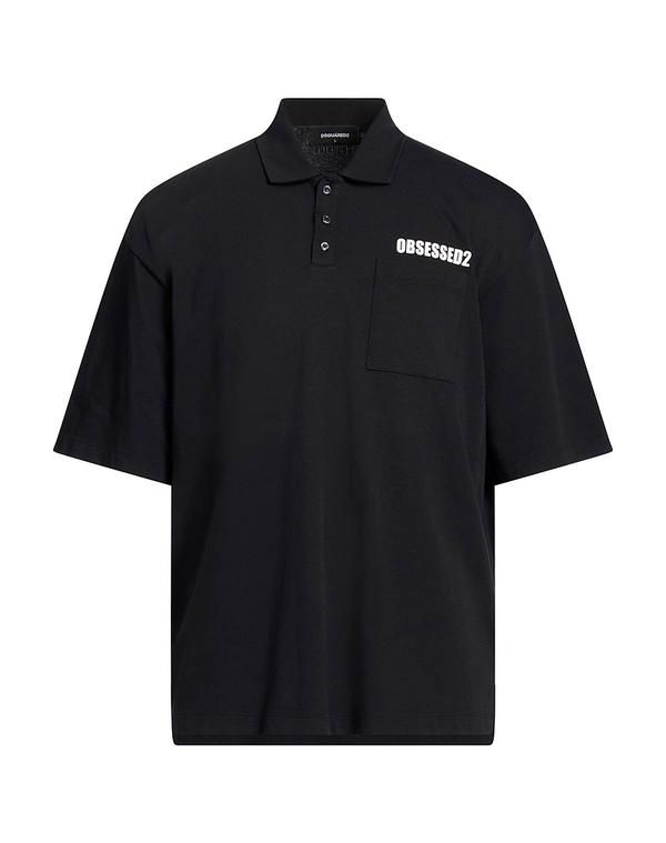 ディースクエアード メンズ トップス ポロシャツ DSQUARED2 Black ブラック