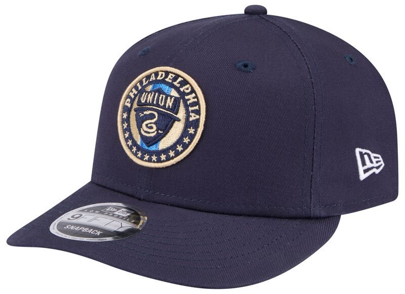 ニューエラ メンズ アクセサリー 帽子 ロゴ New Eradult Philadelphia Union Core Logo 9Fifty Navy Low Profile Fitted Hat N