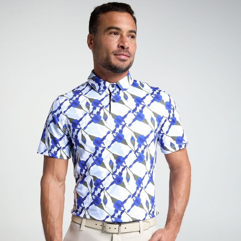 ヴァースト メンズ トップス ポロシャツ プリント VRST Mens Golf Pivot Printed Polo Echo Bloomulti マルチカラー