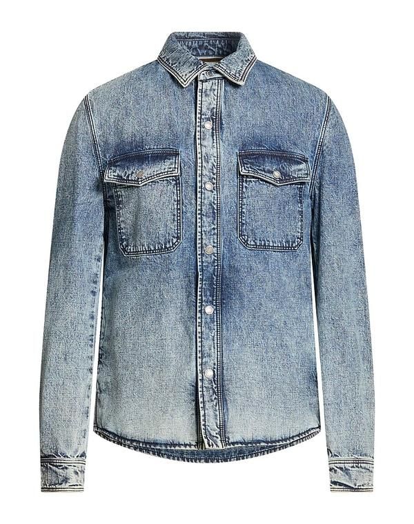 ムーレー メンズ トップス シャツ MOORER Blue ブルー
