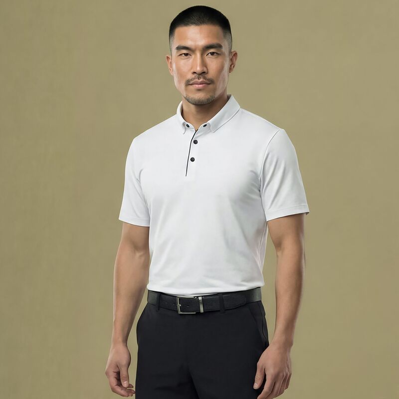 ヴァースト メンズ トップス ポロシャツ VRST Mens Golf Performance Bonded Polo Pure White ホワイト