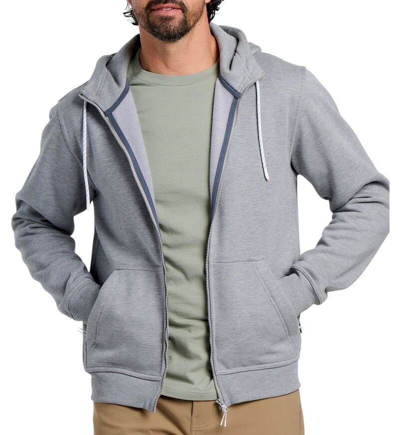 フリー フライ メンズ アウター パーカー・スウェット フリース Free Fly Mens Bamboo Northcoast Fleece Full Zip Hoodie Heather Grey