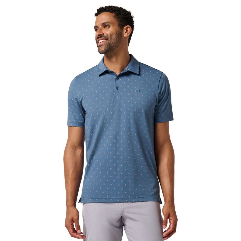 トラビスマヒュー メンズ トップス ポロシャツ ジャージー TravisMathew Mens Resort Performance Jersey Golf Polo Blue Horizon ブルー