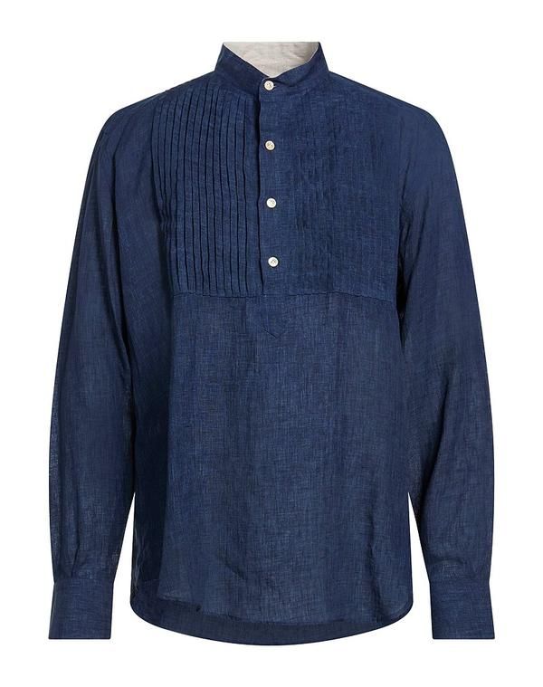 イレブンティ メンズ トップス シャツ ELEVENTY Navy ネイビー