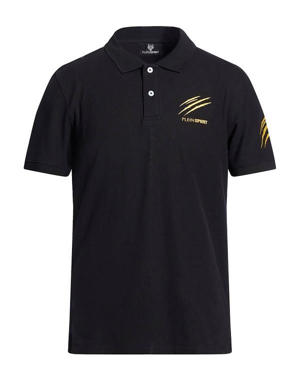 プレイン スポーツ メンズ トップス ポロシャツ PLEIN SPORT Black ブラック