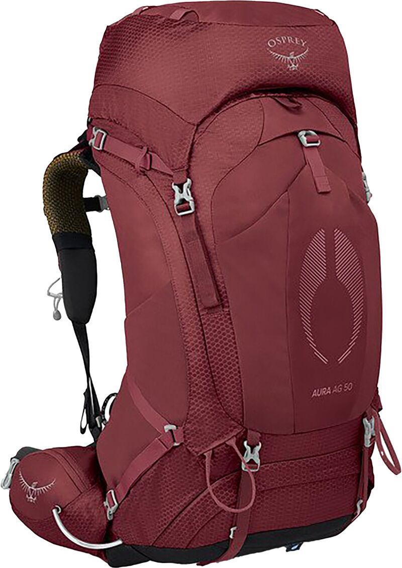 オスプレー レディース バッグ バックパック・リュックサック Osprey AuraG 50L Backpack Womens Berry Sorbet Red レッド