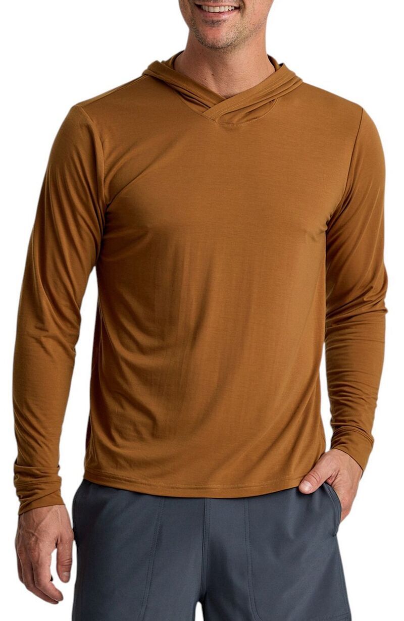 フリー フライ メンズ アウター パーカー・スウェット Free Fly Mens Elevate Lightweight Hoodie Russet