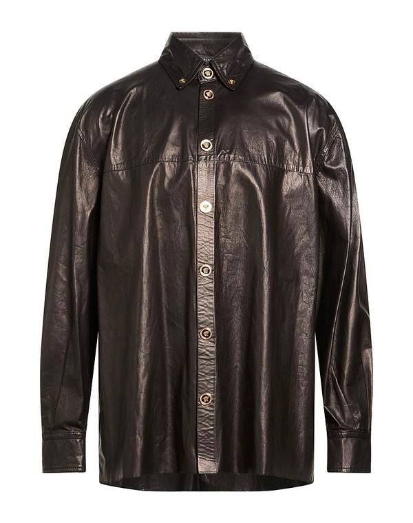ヴェルサーチ メンズ トップス シャツ VERSACE Black ブラック