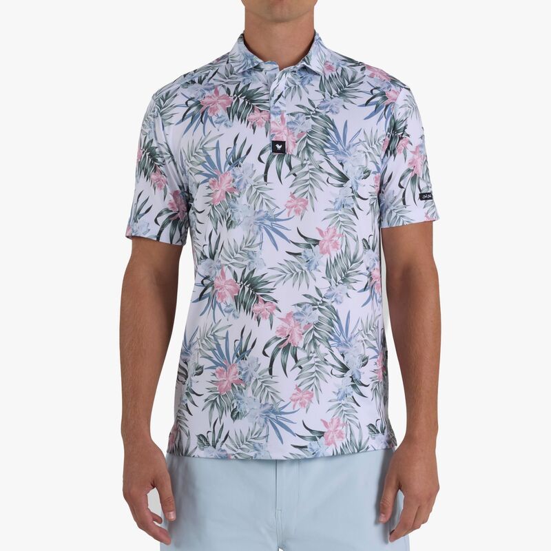バッドバーディー メンズ トップス ポロシャツ Bad Birdie Mens Blooming And Moving Core Performance Golf Polo Blooming And