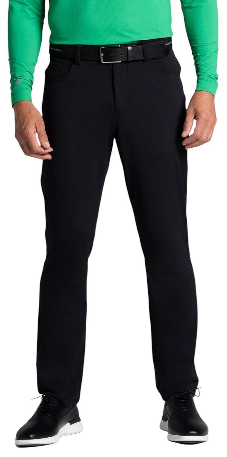 アイビークール メンズ トップス シャツ IBKUL Mens Perfromance 5Pocket Golf Pant Black ブラック