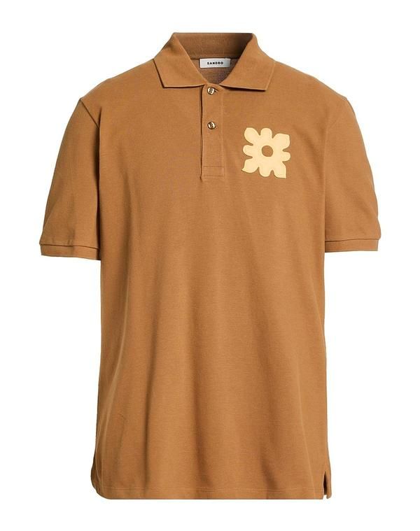 サンドロ メンズ トップス ポロシャツ SANDRO Camel キャメル