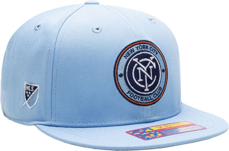 ファンインク メンズ アクセサリー 帽子 Fan Ink Adult New York City FC Dawn Blue Snapback Adjustable Hat NoColor ブルー