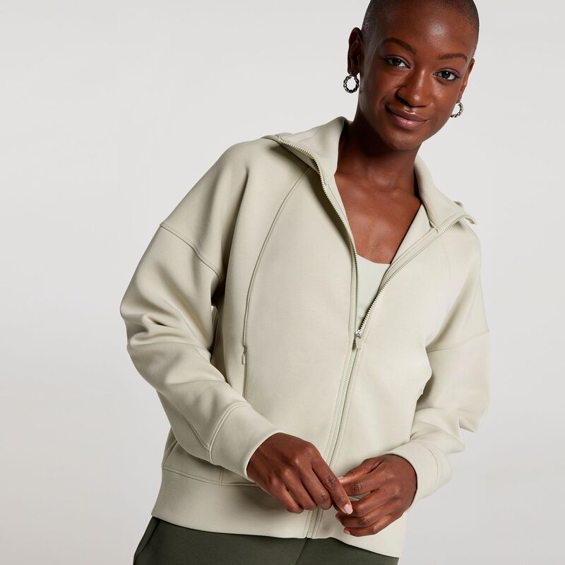 キャリー レディース アウター ジャケット・ブルゾン スキューバ CALIA Womensoft Scuba FullZip Jacket Soft Green グリーン