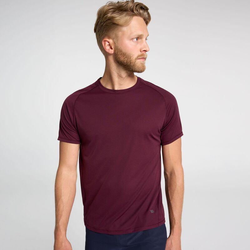 ヴァースト メンズ トップス Tシャツ VRST Mens Velocity Tee Burgundy Plum Heather ヘザー