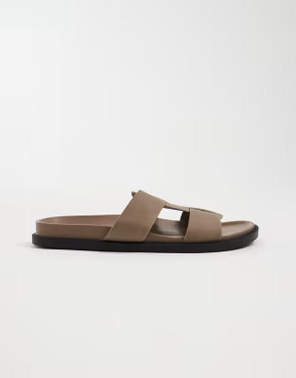 セクウェル メンズ シューズ サンダル スエード SEQWL Kidman gladiator style sandals in taupe microsuede taupe microsuede ト