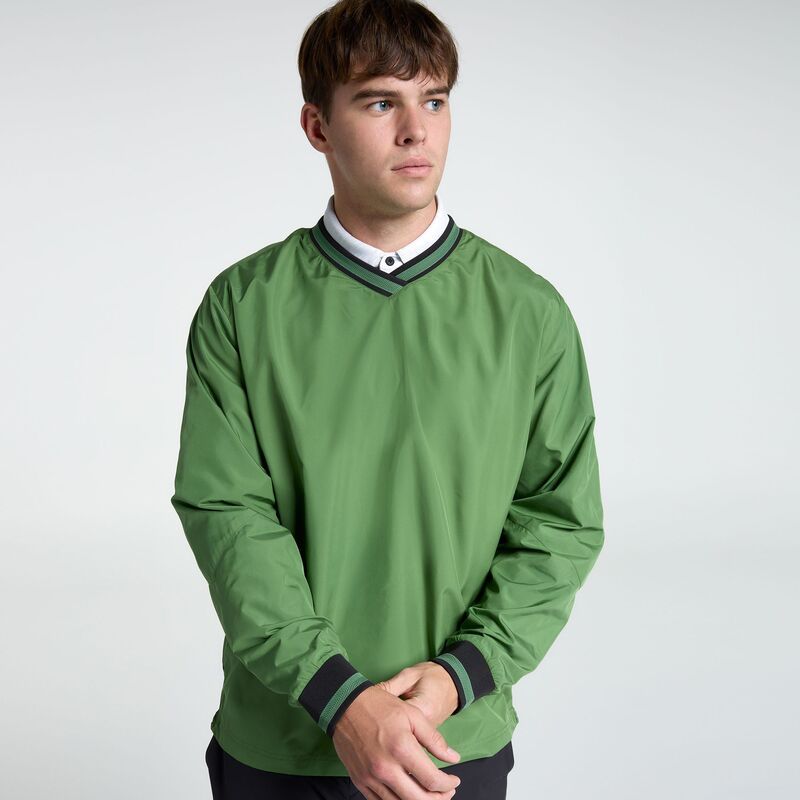 ヴァースト メンズ トップス シャツ VRST Mens Woven Wind Golf Shirt Fern Olive オリーブ