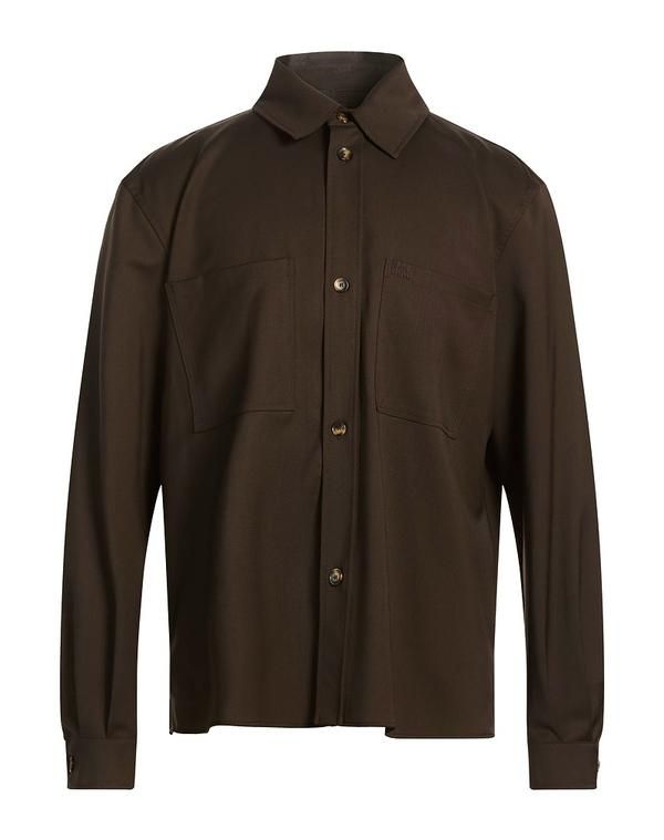 ラネウス メンズ トップス シャツ LANEUS Chocolate Brown ブラウン