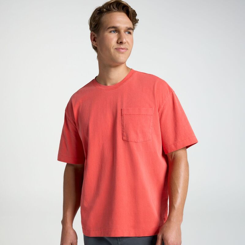 ヴァースト メンズ トップス Tシャツ VRST Mens Oversized Pocketee Radical Red レッド