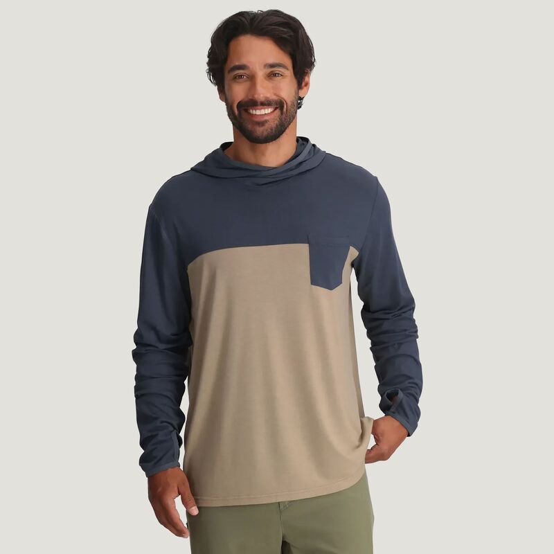 フリー フライ メンズ アウター パーカー・スウェット Free Fly Mens Bamboo Hybrid Hoodie Storm CloudDesertan タン