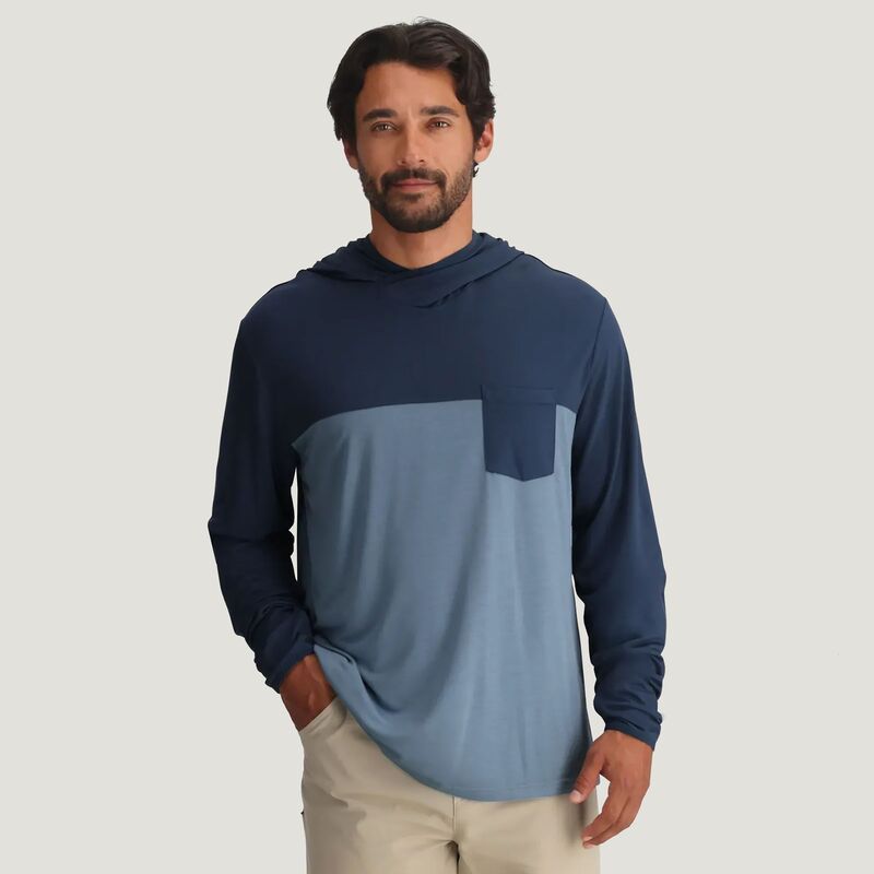 フリー フライ メンズ アウター パーカー・スウェット Free Fly Mens Bamboo Hybrid Hoodie True NavyBlue Fog ネイビー