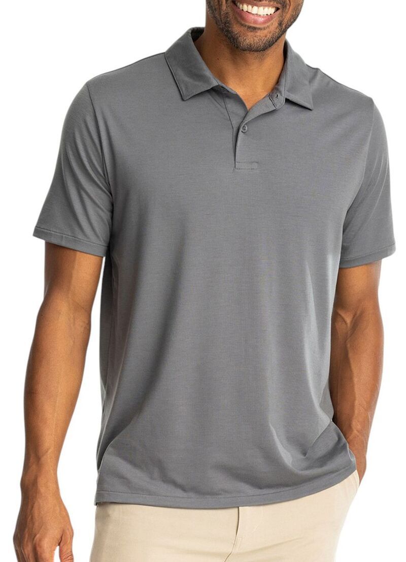 フリー フライ メンズ トップス ポロシャツ Free Fly Mens Elevate Polo Smoke スモーク
