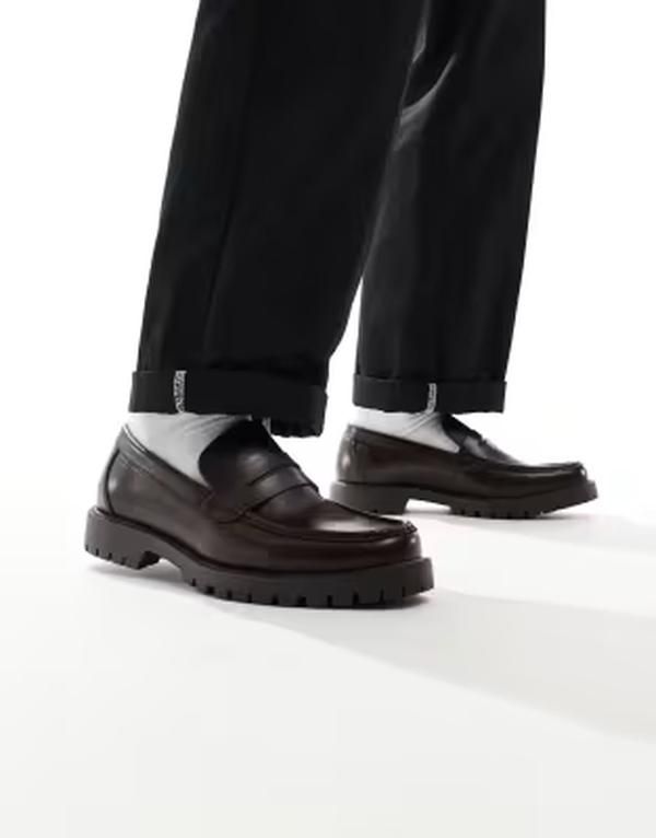 シュー メンズ スリッポン・ローファー Schuh Ravi loafers PU BROWN BOX PU ブラウン