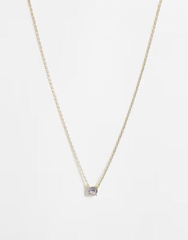 アクセサライズ レディース アクセサリー ネックレス・チョーカー・ペンダントトップ レース Accessorize Z sparkle pendant necklace in 14k plated G