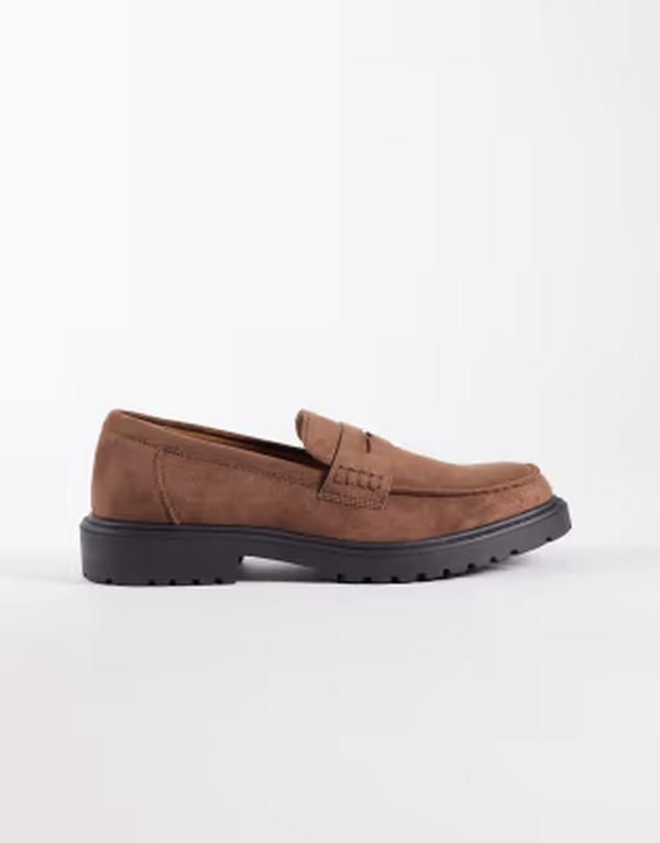 セクウェル メンズ シューズ スリッポン・ローファー スエード SEQWL Pier chunky loafers microsuede BROWN MICRO ブラウン