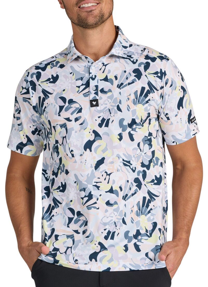 バッドバーディー メンズ トップス ポロシャツ Bad Birdie Mens In Bloom Golf Polo Savannah Swing
