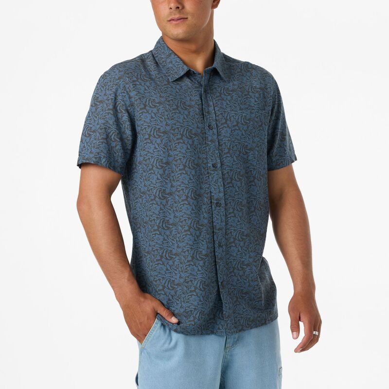 オニール メンズ トップス シャツ プリント ONeill Mens ORiginals Print Standard Short Sleeve Shirt Blue FSN 2 ブルー