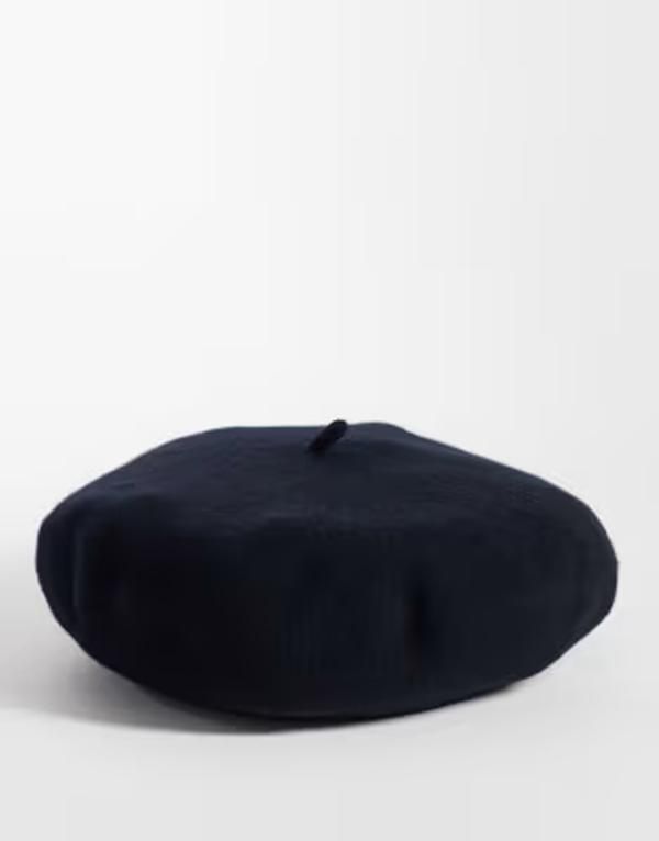 エイソス メンズ アクセサリー 帽子 ウール ASOS DESIGN 100 wool beret Black ブラック
