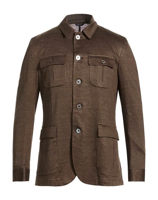 トンボリーニ メンズ トップス シャツ TOMBOLINI Dark Brown ブラウン
