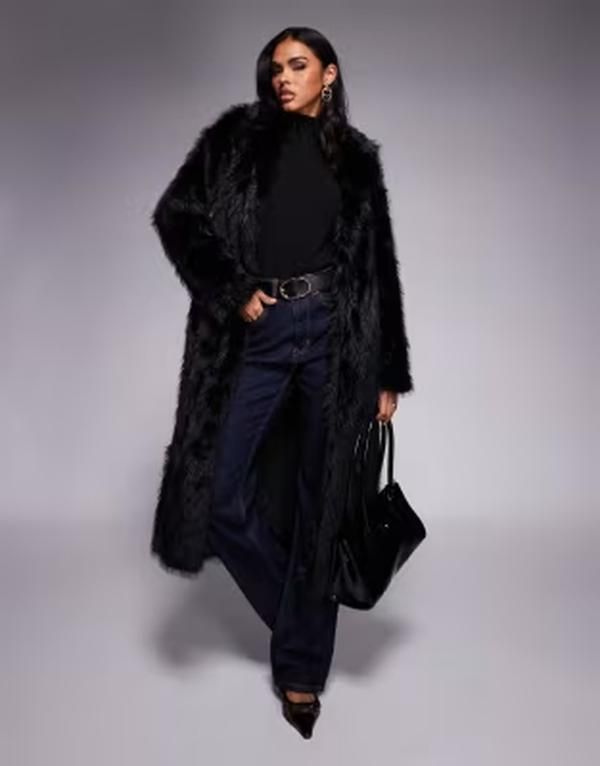 プリンセスポリー レディース アウター ジャケット・ブルゾン コート Princess Polly End of Beginning collar detailongline faux fur coa
