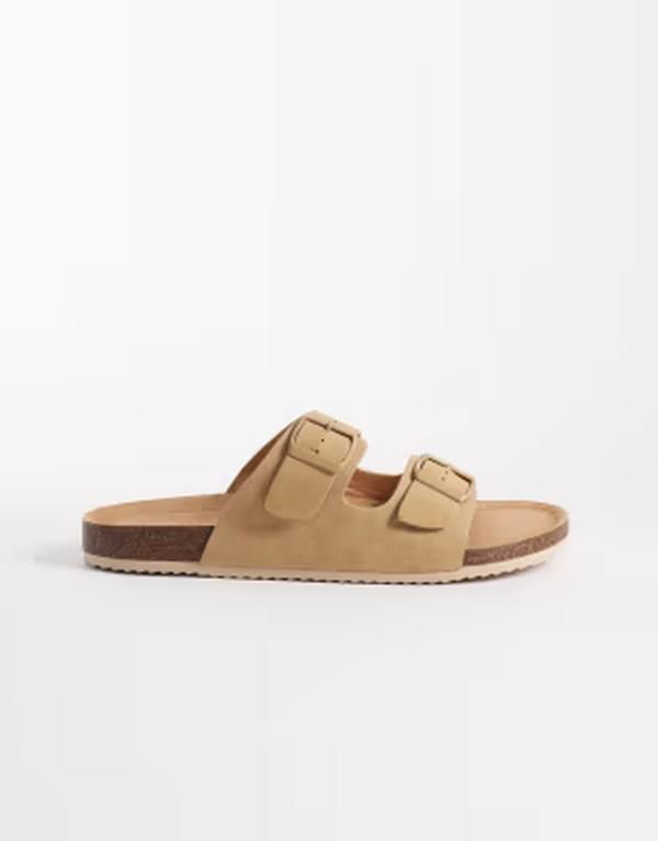 セクウェル メンズ シューズ サンダル SEQWL Molsen sandals with buckles in taupe トープ