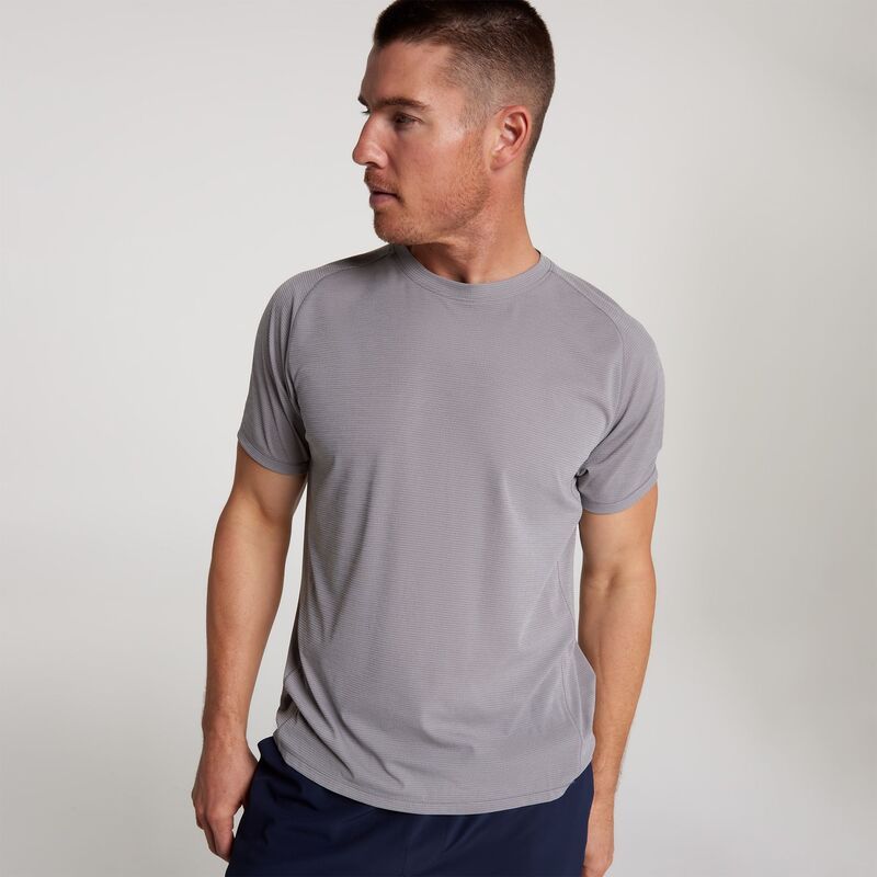 ヴァースト メンズ トップス シャツ VRST Mens Velocity Tee Silver Shadow シルバー