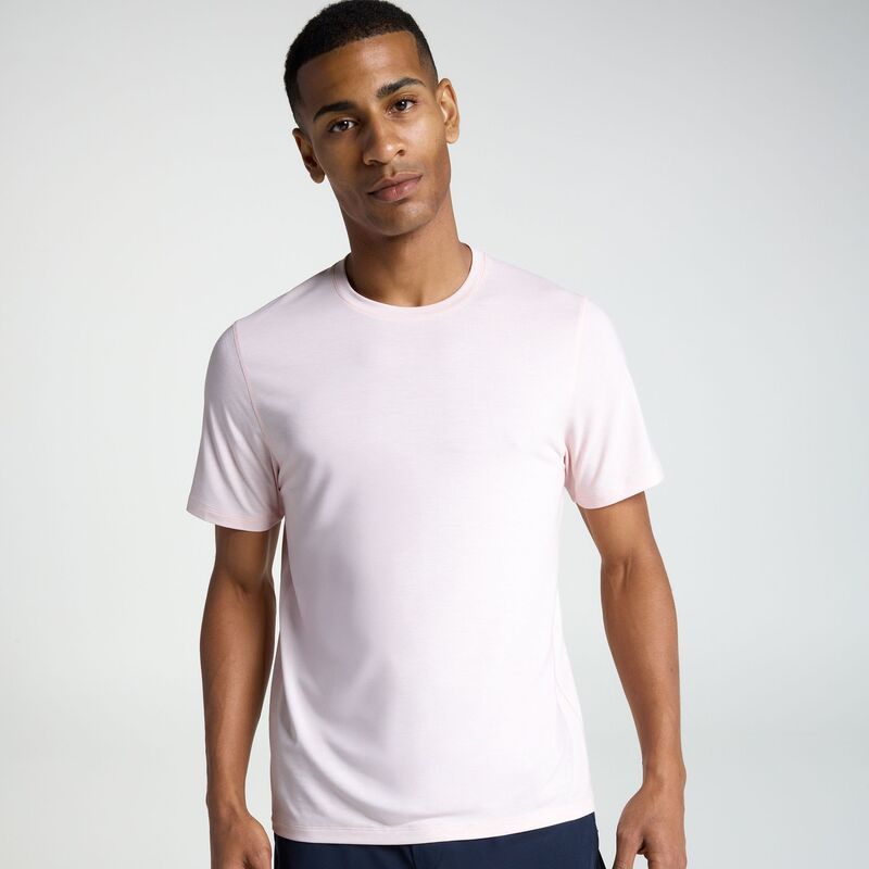 ヴァースト メンズ トップス シャツ VRST Mens Icon Short Sleeve Tee Crystal Pink Heather ヘザー