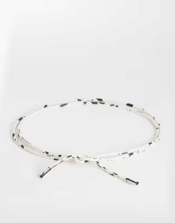 トップショップ レディース アクセサリー ベルト プリント Topshop cord style belt in dalmatian print Dalmatian