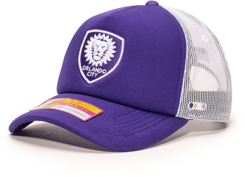ファンインク メンズ アクセサリー 帽子 ロゴ Fan Ink Mens Orlando City Purple Logo Adjustable Trucker Hat NoColor パープル
