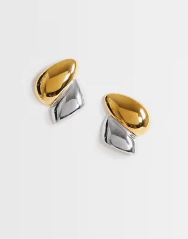 トップショップ レディース アクセサリー ピアス・イヤリング Tシャツ Topshop Danny waterproof stainlessteel statement earrings and Si