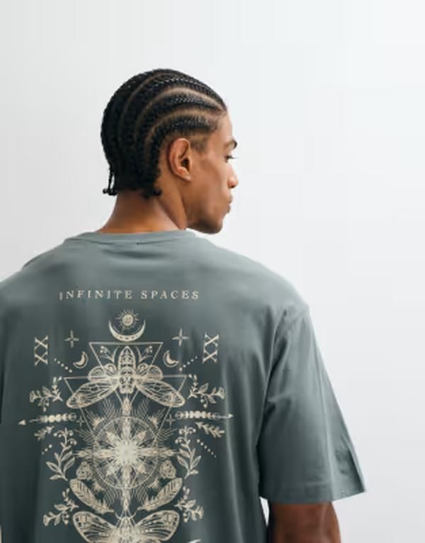 オンリーアンドサンズ メンズ トップス Tシャツ オーバーサイズフィット プリント ONLY SONS oversized fitshirt witharmony back print in deep