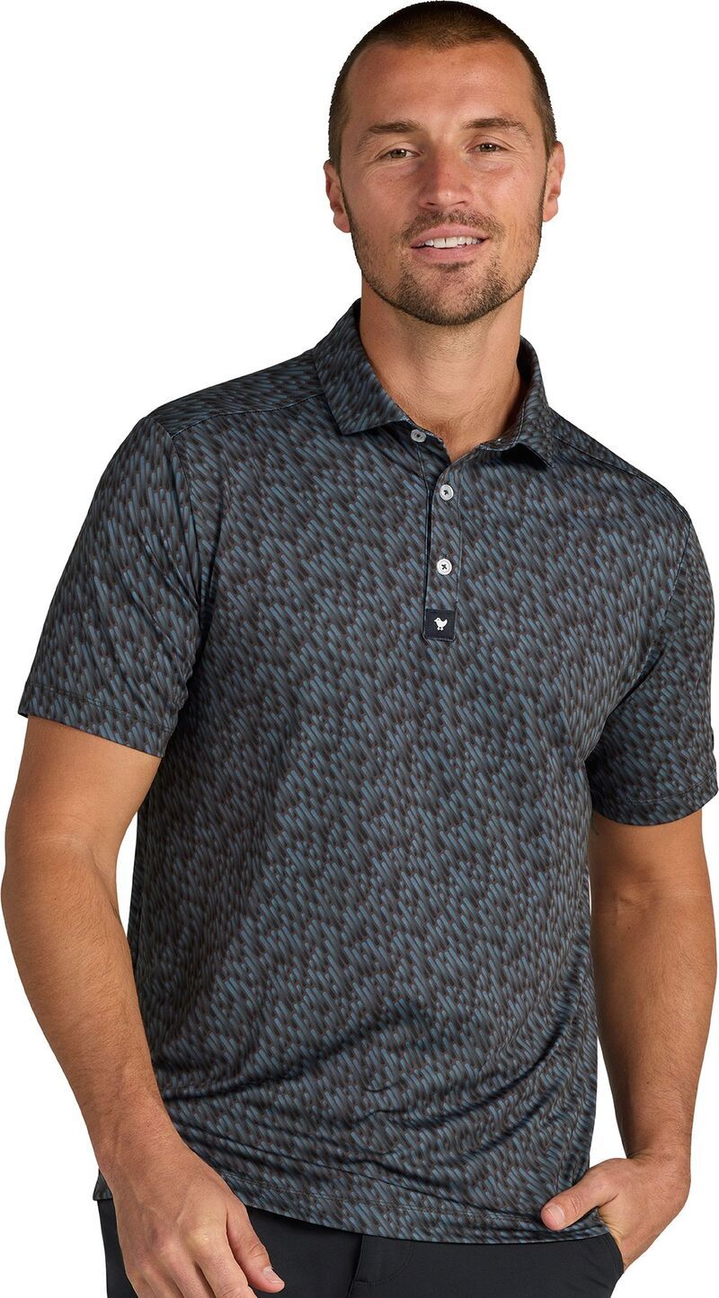 バッドバーディー メンズ トップス ポロシャツ Bad Birdie Mens Cosmichaos Core Performance Golf Polo Black ブラック