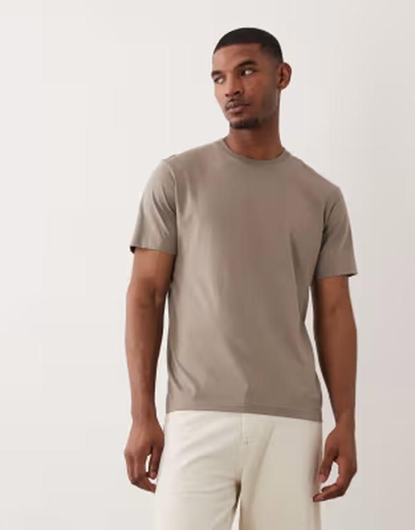 アルケット メンズ トップス Tシャツ ジャージー ARKET jersey Tshirt in sage GREEN グリーン