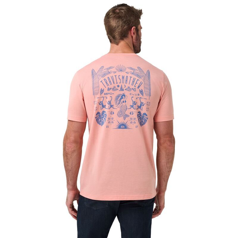 トラビスマヒュー メンズ トップス Tシャツ TravisMathew Mens VIP Only Golf TShirt Heather Coral Haze ヘザー