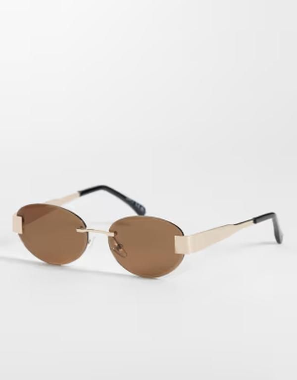 ジーナトリコ レディース アクセサリー サングラス・アイウェア Gina Tricot rimlessunglasses and BROWN ブラウン