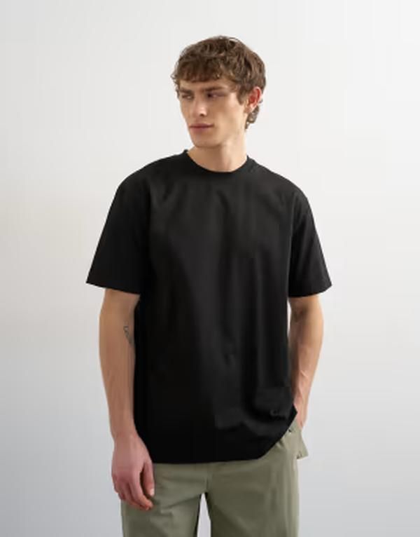トップマン メンズ トップス Tシャツ リラックスフィット Topman relaxed fitshirt Black ブラック